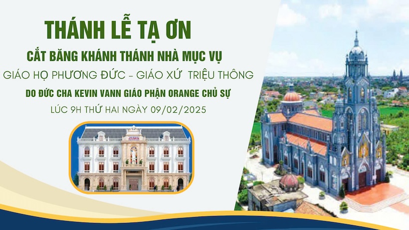 ĐGM Kevin William Vann về giáo họ Phương Đức và Cắt băng khánh thành – Làm phép Trung tâm Mục vụ