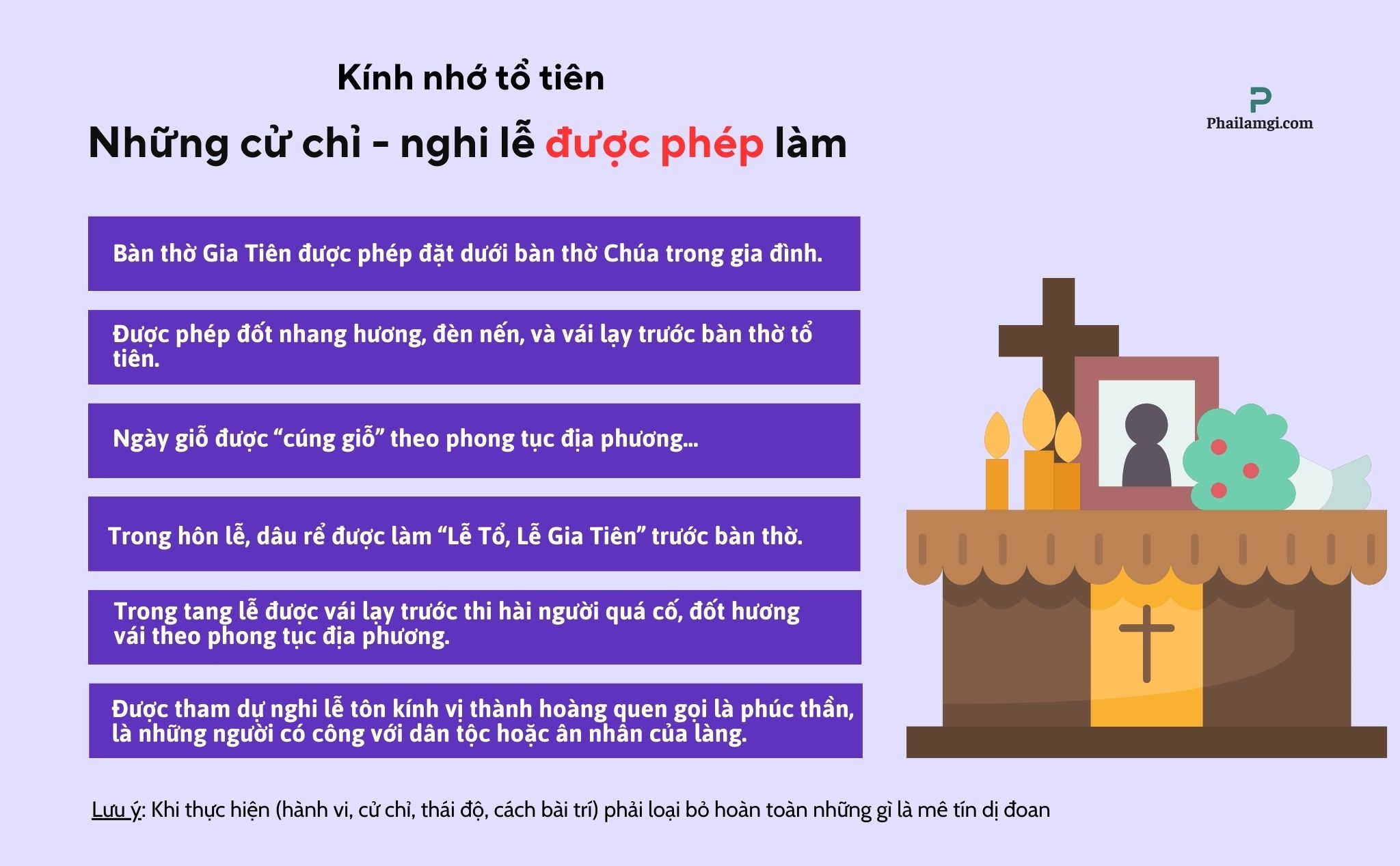 Kính nhớ tổ tiên: Những việc được phép và không được phép làm