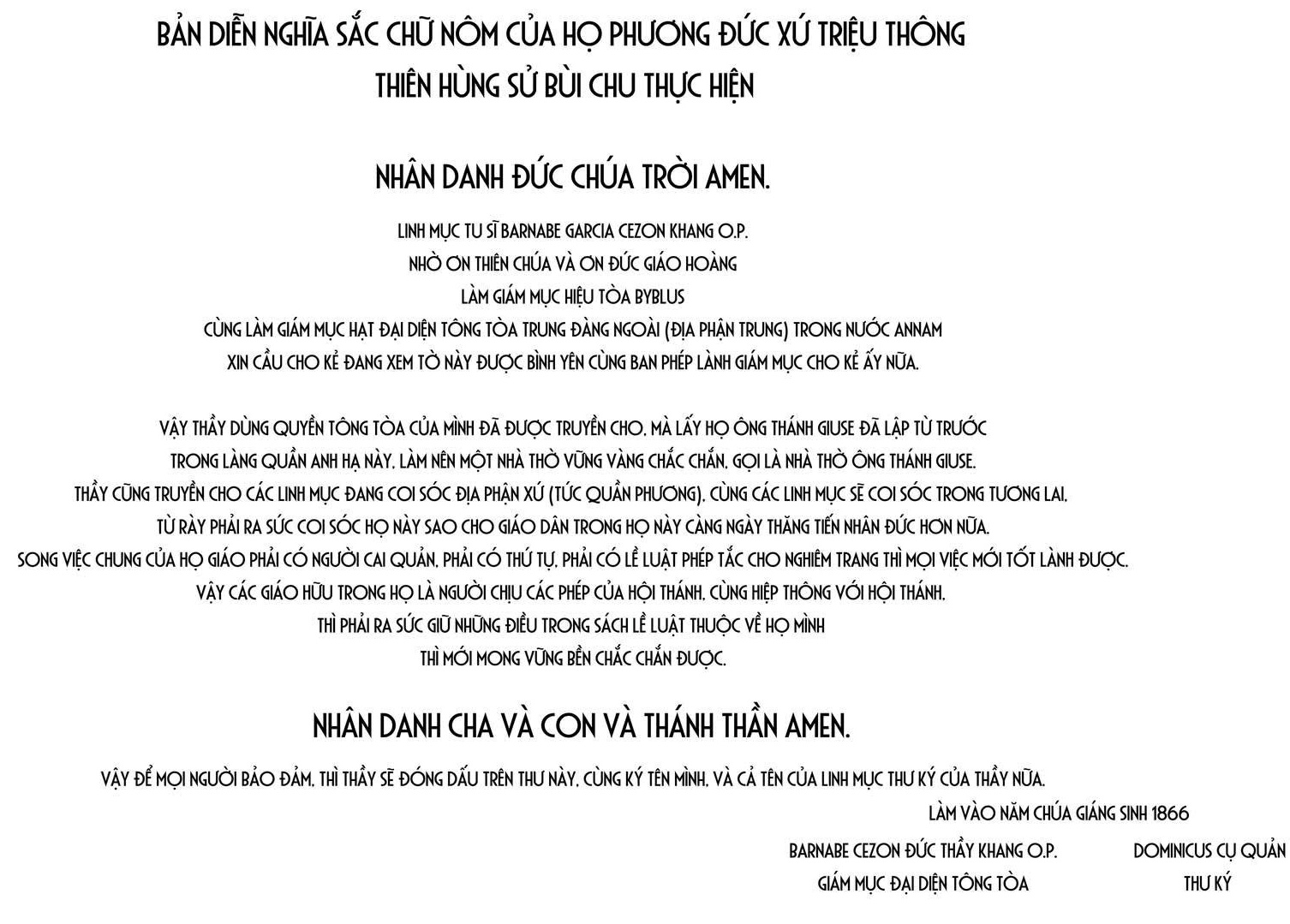 Họ Phương Đức, Xứ Triệu Thông