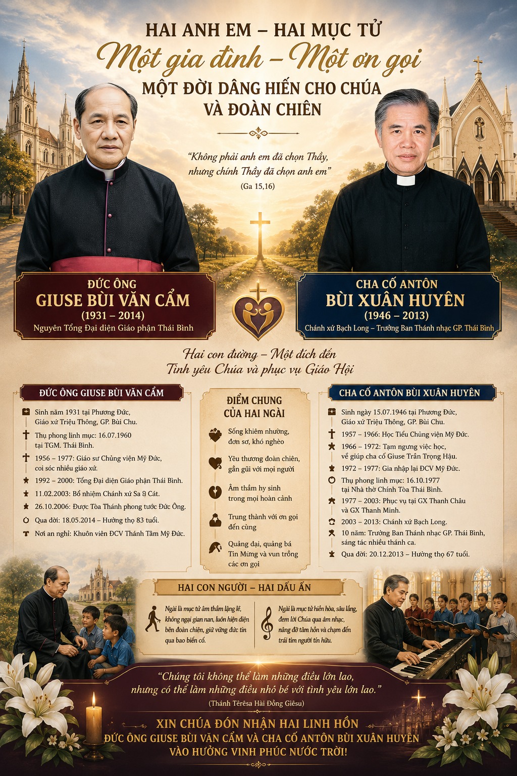 Hai bóng áo dòng trên quê hương Phương Đức Ký ức về Đức ông Giuse Bùi Văn Cẩm & Cha cố Antôn Bùi Xuân Huyên